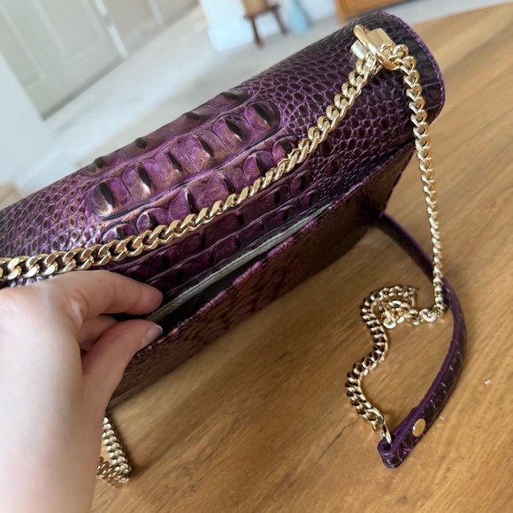 Brahmin Rosalie Crossbody Fig Jam Melbourne Genuine Leather - Picture 11 of 15